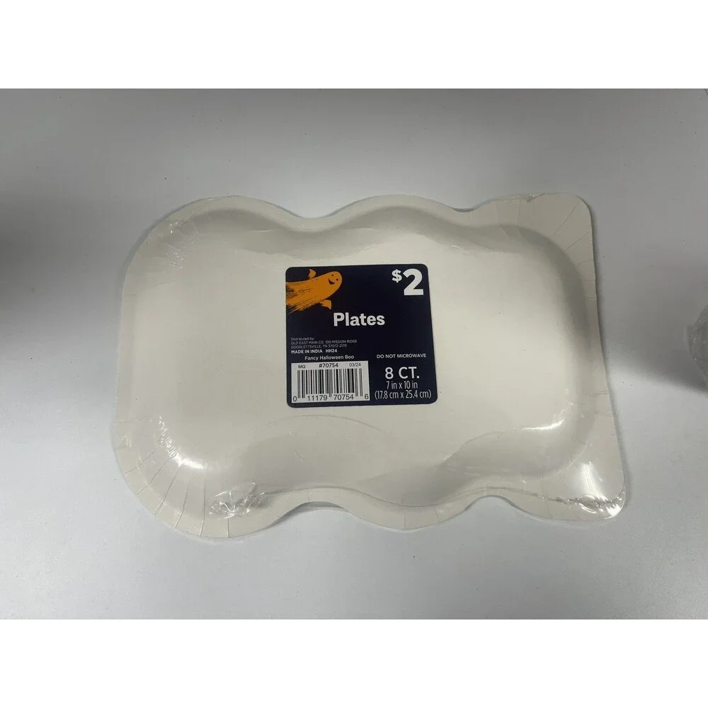 Halloween party supplies Plates, Cups, Napkins And decorations Party Of 8 #317
